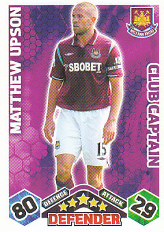 Matthew Upson West Ham United 2009/10 Topps Match Attax Club Captain #EX106